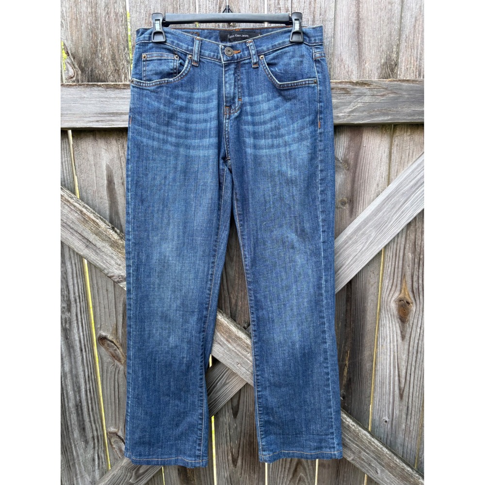 VTG Calvin Klein Jeans Womens 4/32 Straight Leg Medium Wash Denim WB96A59